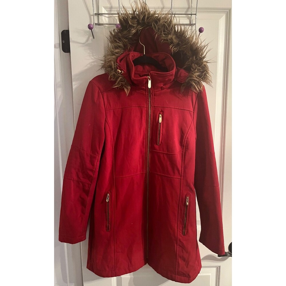Calvin Klein Red Women's Winter Coat Size Medium
